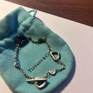 Tiffany & Co. Silver Heart Charm Bracelet